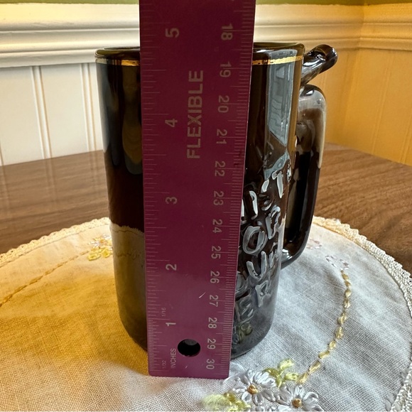 Vintage Artmark Mug Whistle For Your Beer Brown Drip Glaze - Japan - Picture 11 of 13